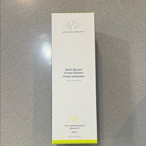 Drunk Elephant Mello Marula Cream Cleanser - White and Yellow